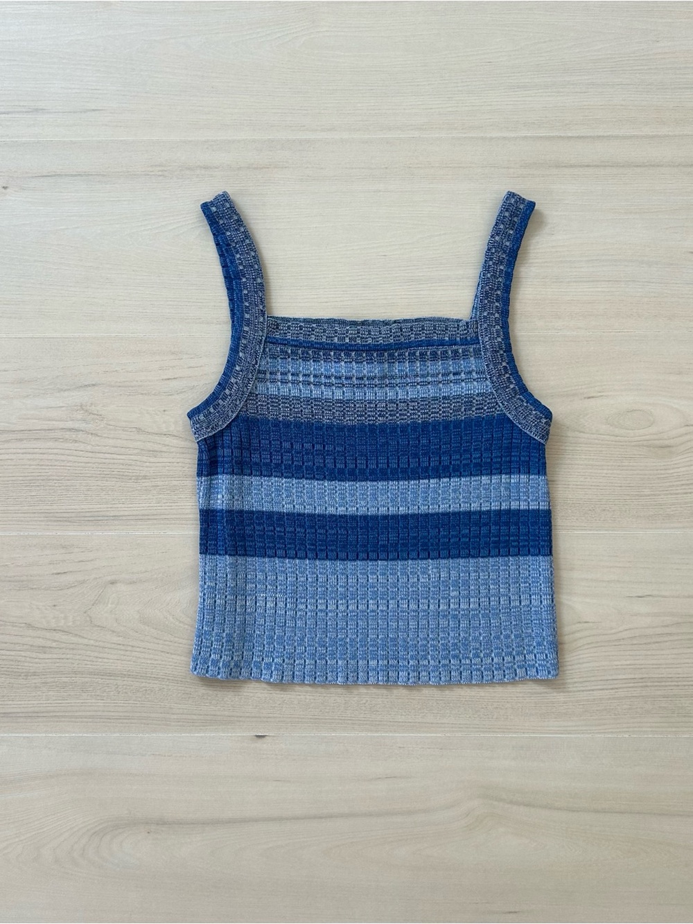 vintage 579 blue striped tank